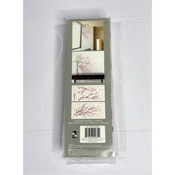 NEW! Wall Decals Cherry Blossom Branch Tree Flowers 31x33" - Picture 3 of 7